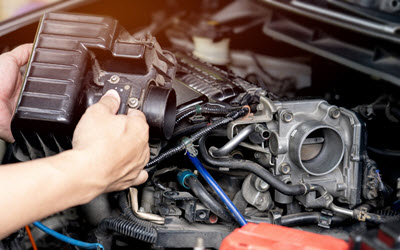 Toyota Engine Throttle Inspection