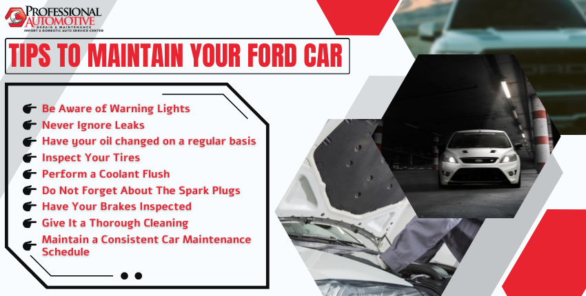 Tips To Maintain Your Ford Car
